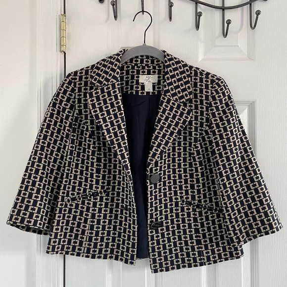 Ann Taylor LOFT Petite Cropped Blazer - Picture 1 of 4